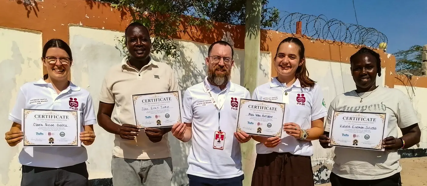 Five certified participants holding COHI certificates.