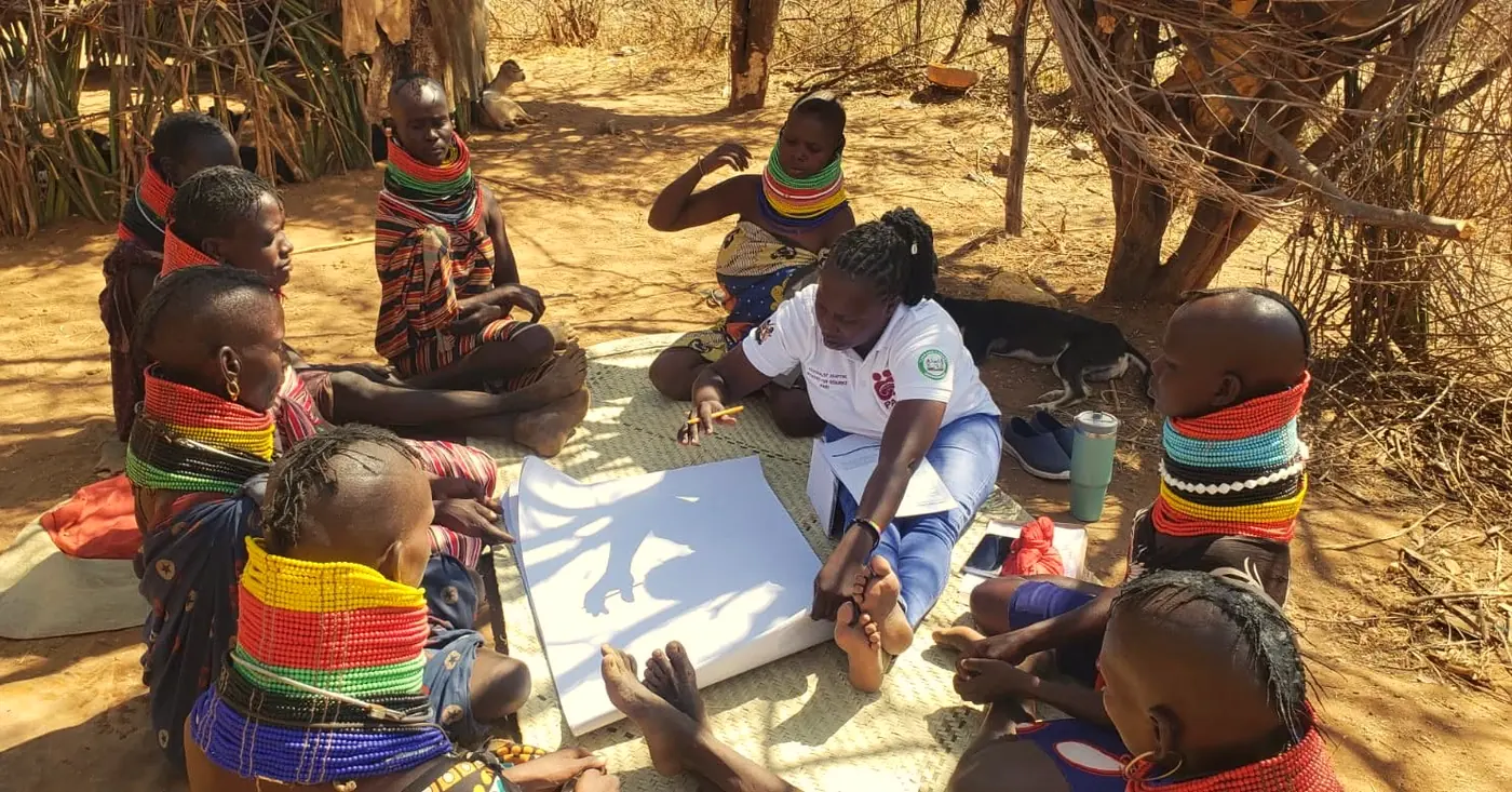 A participatory session with Turkana women.
